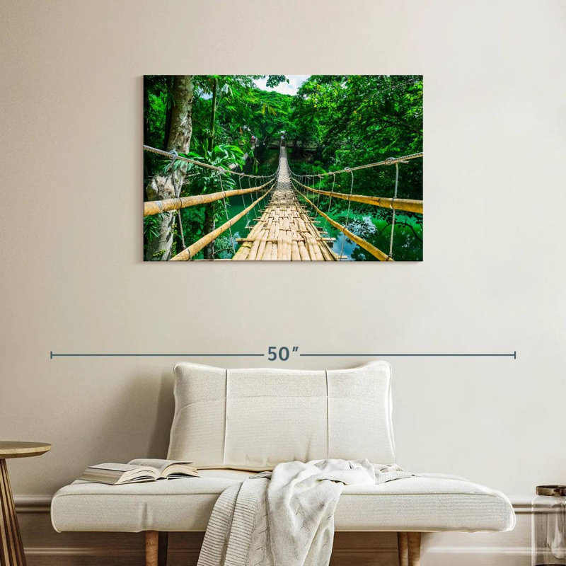 Lilie Bamboo Suspension Bridge, 24" H x 36" W