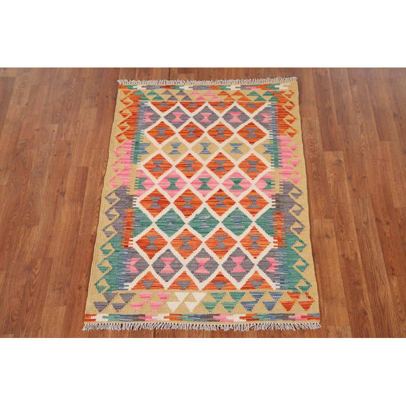 Multolor Kilim Oriental Accent Rug 3x4