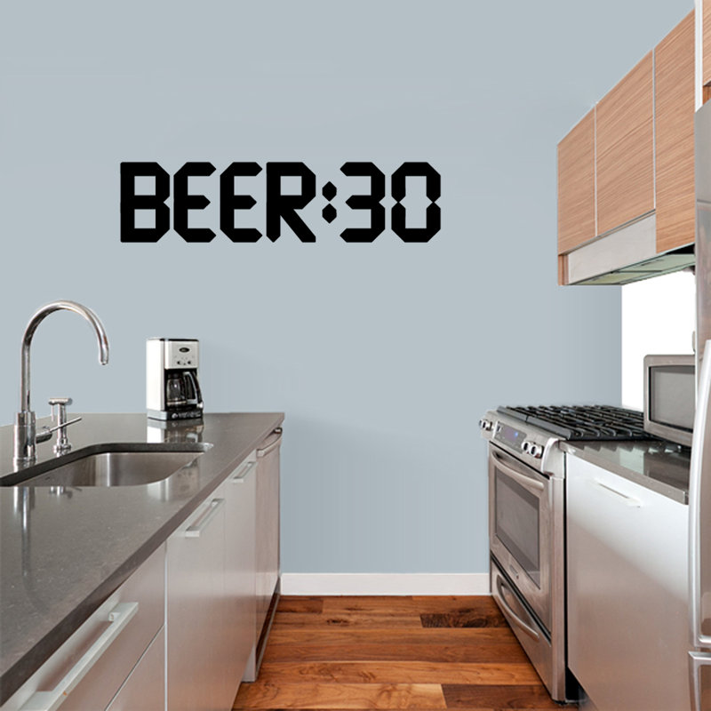 Décalcomanie murale 30 bière, Noir