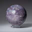 Véritable lépidolite polie (3 po) sphère de Madagascar