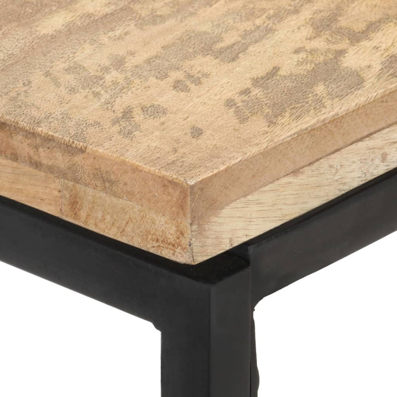 Olive 110cm Solid Wood Top Console Table, Natural