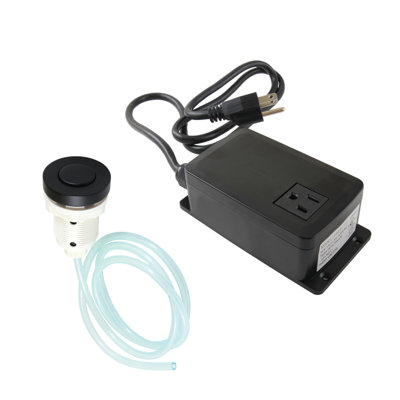 Kingston Brass KAMSK310 Gourmetier Single Outlet Garbage Disposal Air Switch Kit, Matte Black