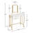 Vanity Table Set with Stool and Makeup Desk with Storage