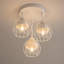 Glass Semi Flush Mount