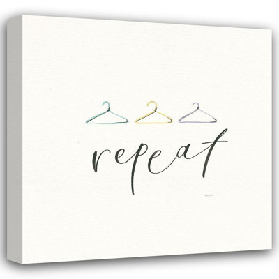 Lark Manor™ Jackson, Jenaya Gallery Wrapped Canvas Art Titled: Wash Dry Fold Repeat IV