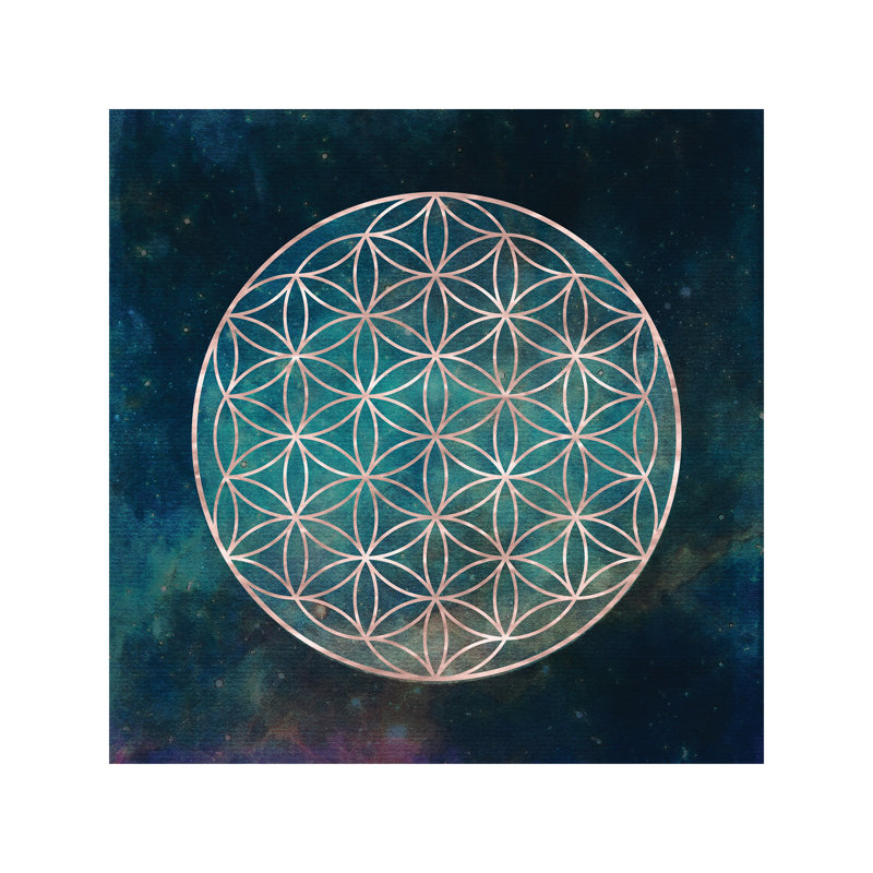 Mandala Flower Of Life by Nature Magick - Wrapped Canvas Print, 93.98 cm H x 93.98 cm W x 1.91 cm D