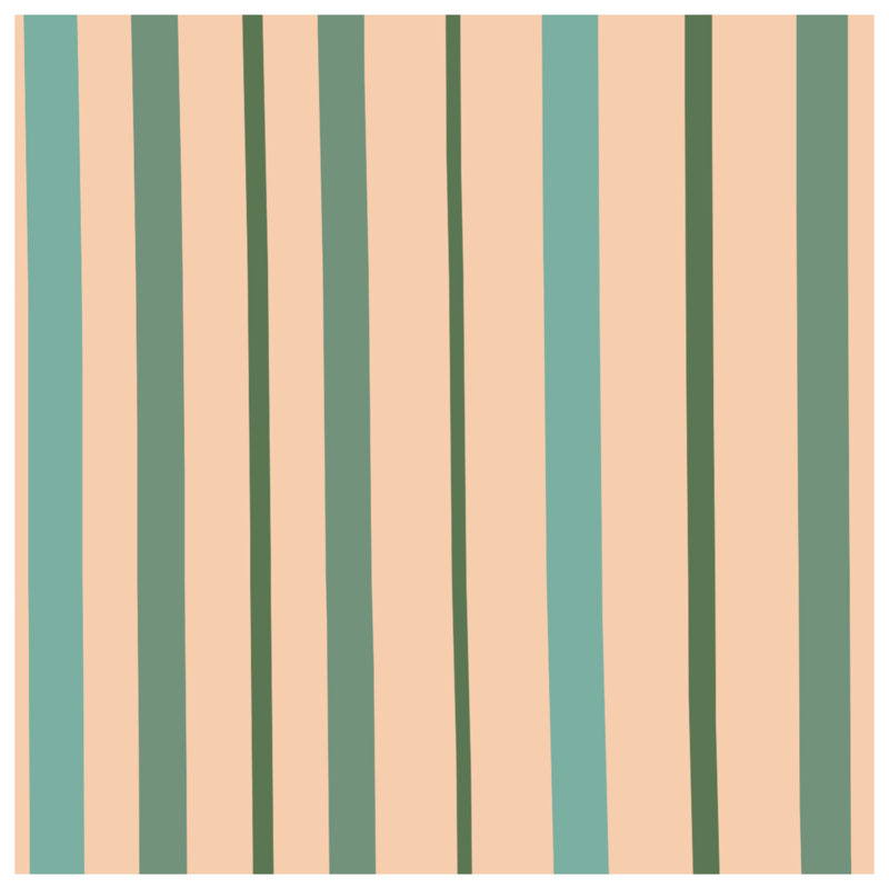 Green Beige Vertical Stripes Comforter, Queen