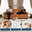 88.98'' Faux Leather Sofa-132901987