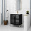 Meuble-lavabo autoportant de 28 po avec porte à fermeture douce