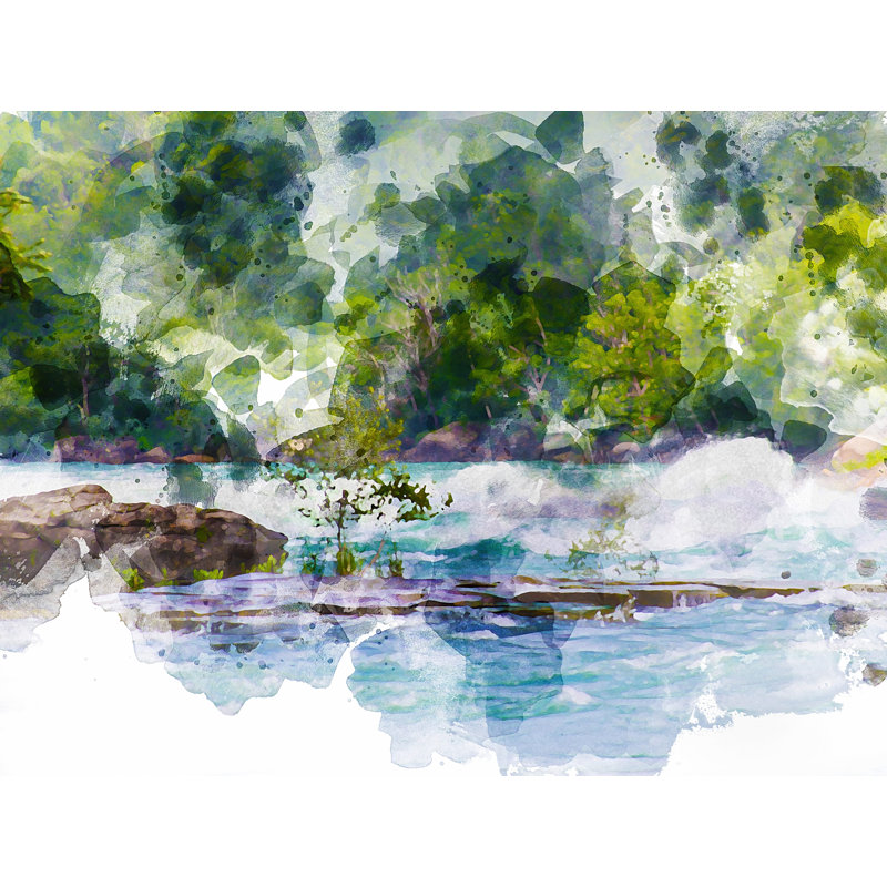 «Ileano River Run II» par Chamira Young, H 12 po x l 16 po