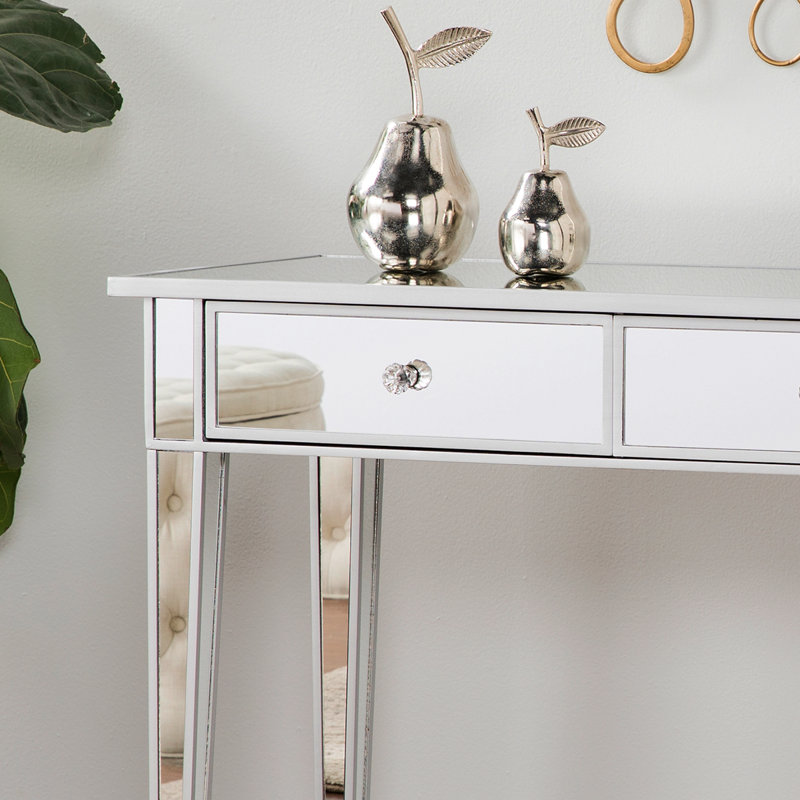 Mirage Mirrored 2-Drawer Console Table