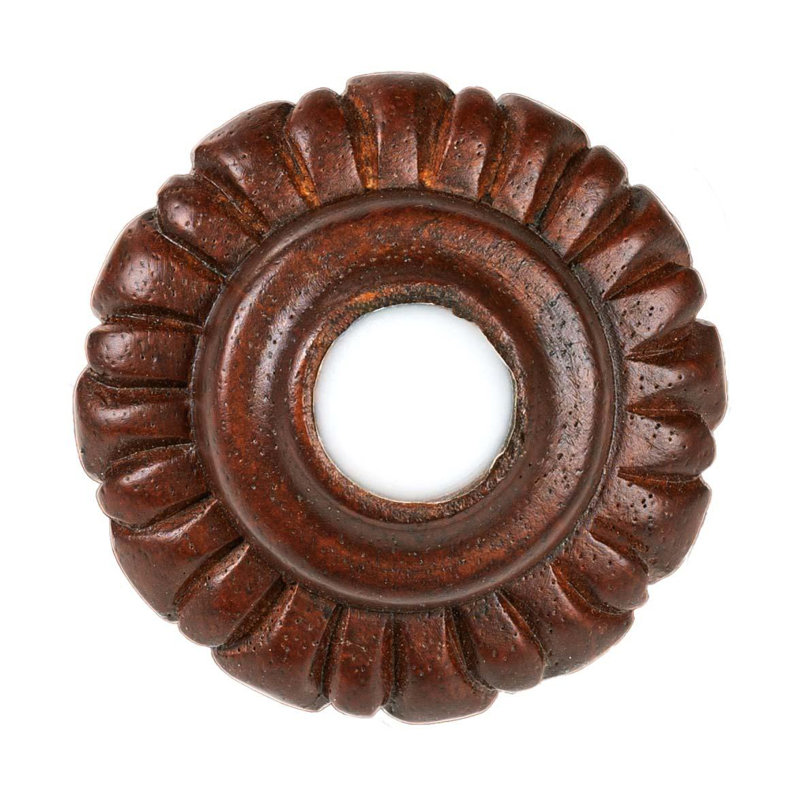 Paquet de 4 pieds en bois massif espresso massif de 4 3/4 po de diamètre x 3 1/2 po de couleur espresso, Cerisier