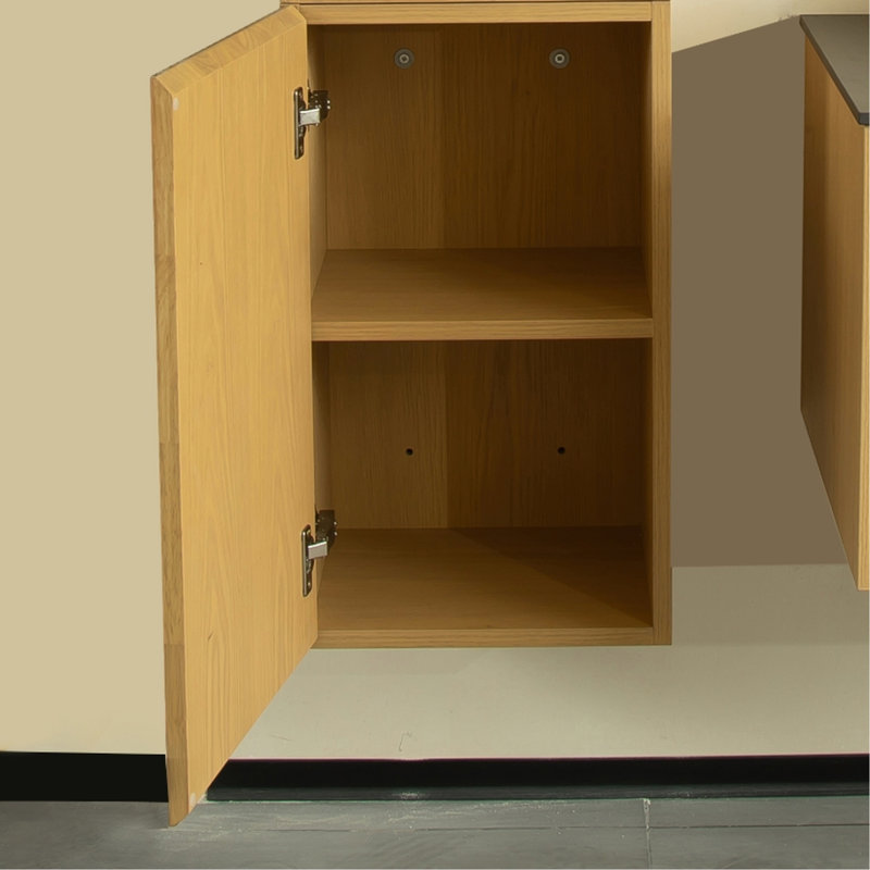 Wall Mounted Cabinet For Bathroom 23" - Narrow Space, Oak Color, & Practical, Simple To Install Design, Appearance, Stylish, Easy Installation