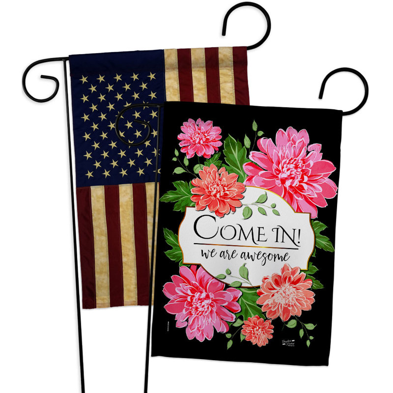 Double Sided 18.5 in. H x 13 in. W Polyester Garden flag