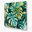 «Hawaiian Monstera Leaves», art mural en métal vert