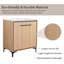 Meuble-lavabo sur pied simple 30 po avec comptoir en céramique beige