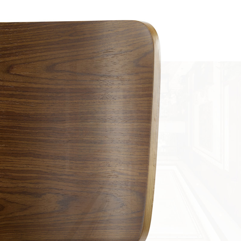 Ensemble de 2 tabourets de bar d'intérieur en bois