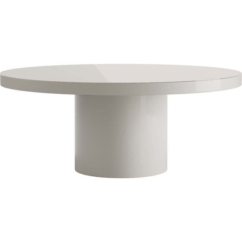 Berkeley Round Glass Dining Table, Gray