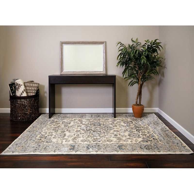 Oriental Indoor Rug, Rectangle 3'6" x 5'6"