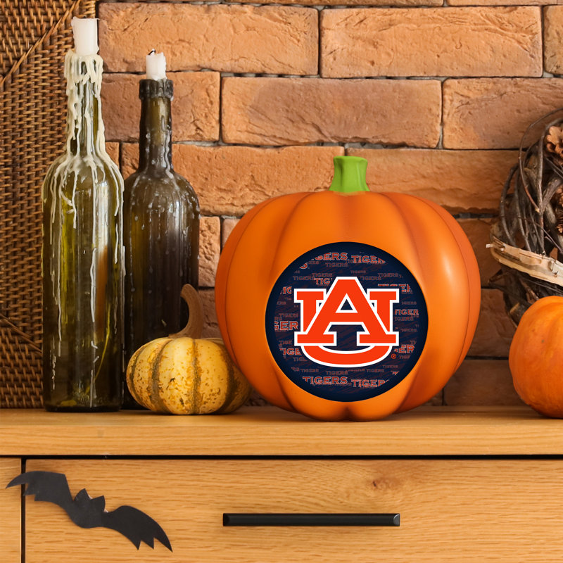 NCAA Auburn Tigers - logo 3D en résine et citrouille décorative | 10 po