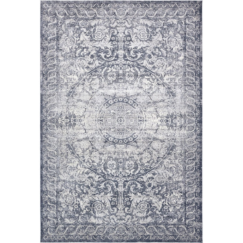 Tapis oriental bleu marine Parrado, Rectangle 10 pi x 14 pi 5 po