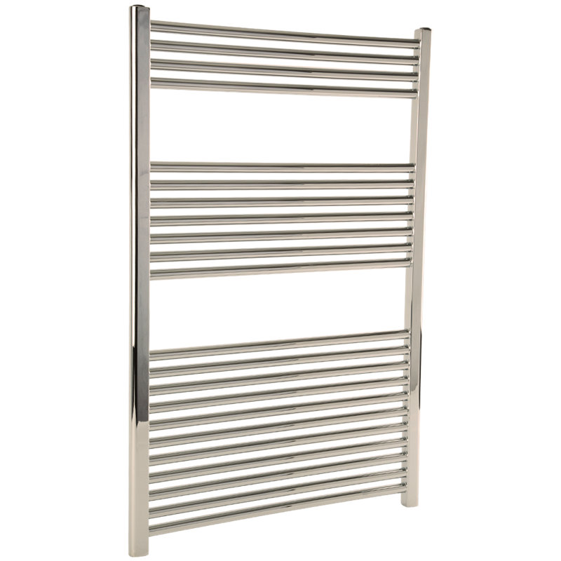 Denby Wall Mount Electric Towel Warmer, 44" H x 30" W x 5.19" D, Polished Nickel
