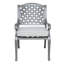 Chaise de salle à manger d'extérieur d'intérieur en aluminium avec coussin-127489278-127489273