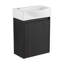 Combinaison de meuble-lavabo polyvalent pour les petits espaces, alliant style et fonctionnalité.