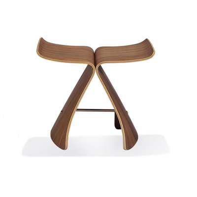 Tabouret papillon brun