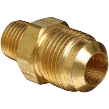Plumbing N Parts 0.375 In. X 0.5 In. Brass Flare Male Adapter_PNP-35632 -  Wayfair Canada