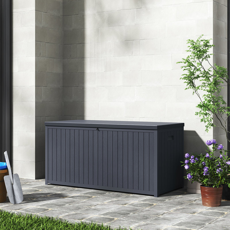 ClassicLiving 125cm W 430.5L Plastic Deck Box, Grey