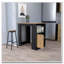 Îlot de cuisine à 1 porte en chêne naturel avec rangement ouvert