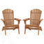 Ensemble de 2 chaises Adirondack pliantes pour l'extérieur, chaise de patio-99121481