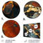 Or et vert abstrait serein marbre Dream V - décoration murale en marbre-1248941041