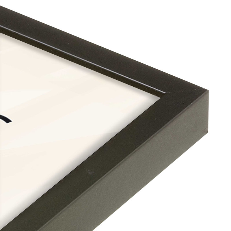 Éclat audacieux du Bauhaus, H 11 po x l 9 po, Cadre photo noir satiné