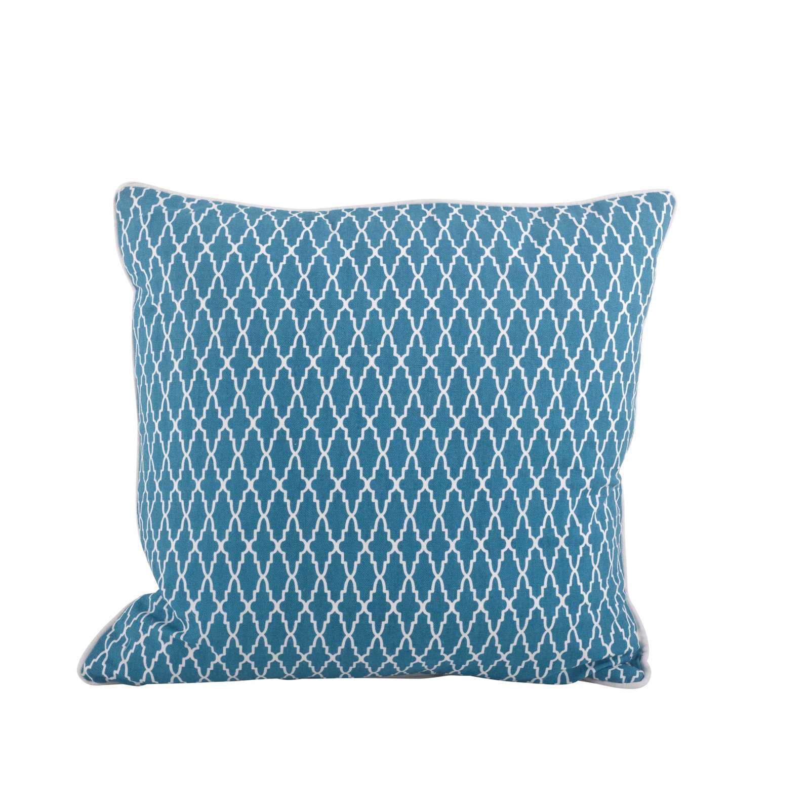 Las Palmas Cotton Throw Pillow, Tangerine, Cover Only