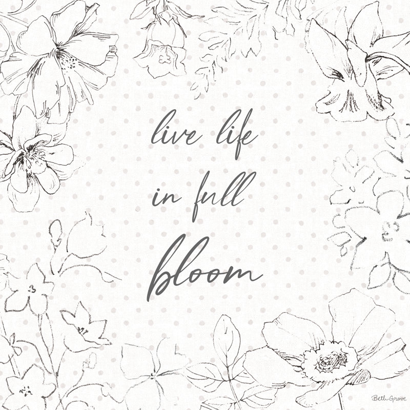 Peaceful Petals X Neutral - reproduction d'art sur toile tendue, Toile tendue, Non, H 30 po x l 30 po