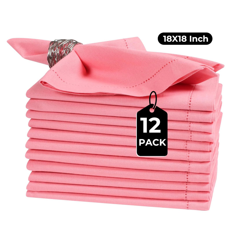 Premium Cotton Cloth Dinner Napkins, Machine Washable, Elegant Napkins for every occasion, Natural Beige, 18" W x 18" L
