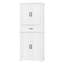Armoire de rangement pour salle de bain avec espace de rangement multifonctionnel, tiroir avec glissières, tablette réglable