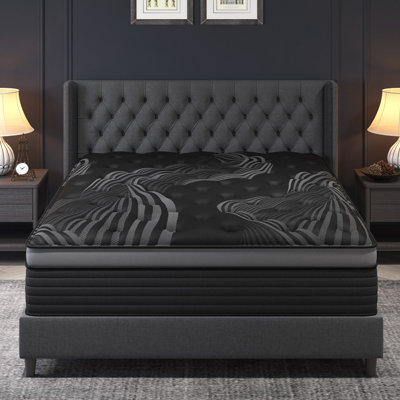 14'' Medium-Firm Euro Top Cooling Memory Foam Hybrid Mattress Bed in a Box