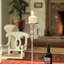 Porte-bougie argent 20,75 po H