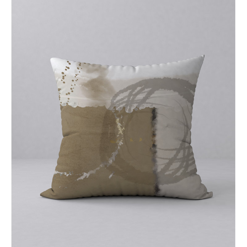 Abstract Reversible Throw Pillow, 20" x 20"