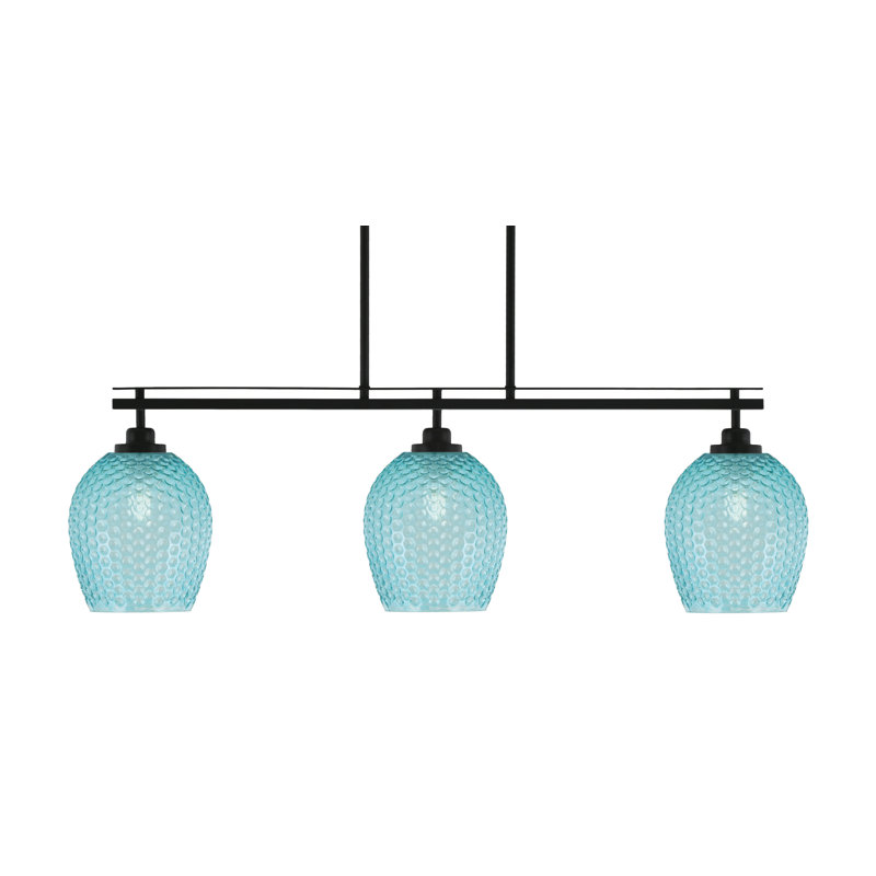 Verre turquoise 7,5 "Scituate Island, Noir mat