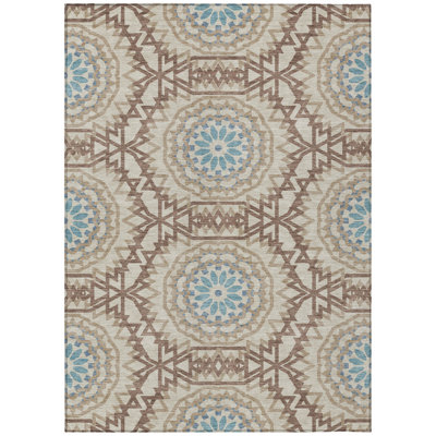 Kawon Geometric Indoor / Outdoor Rug