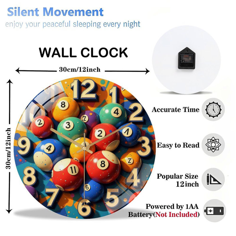 Horloge murale 12 po