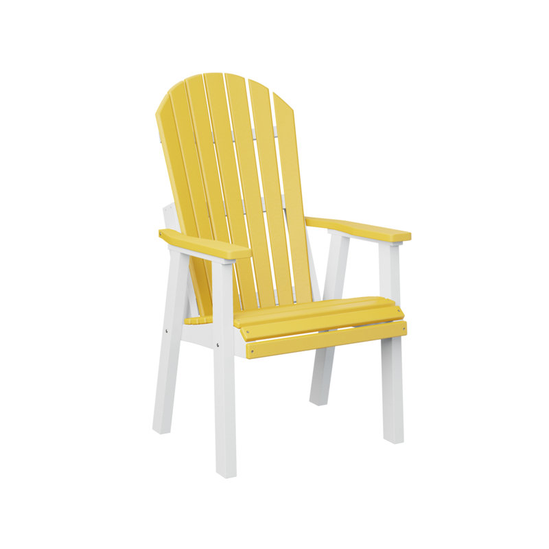 Berlin Gardens Comfo Back Regular Top With White Base Deck Chair, Sunburst Yellow
