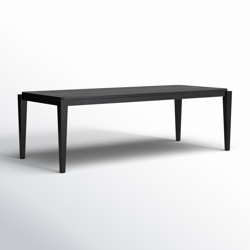 Envision Solid Wood Dining Table, Black, 30"H x 92"L x 39"W