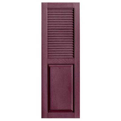 Cathedral Top Combination Shutters Pair