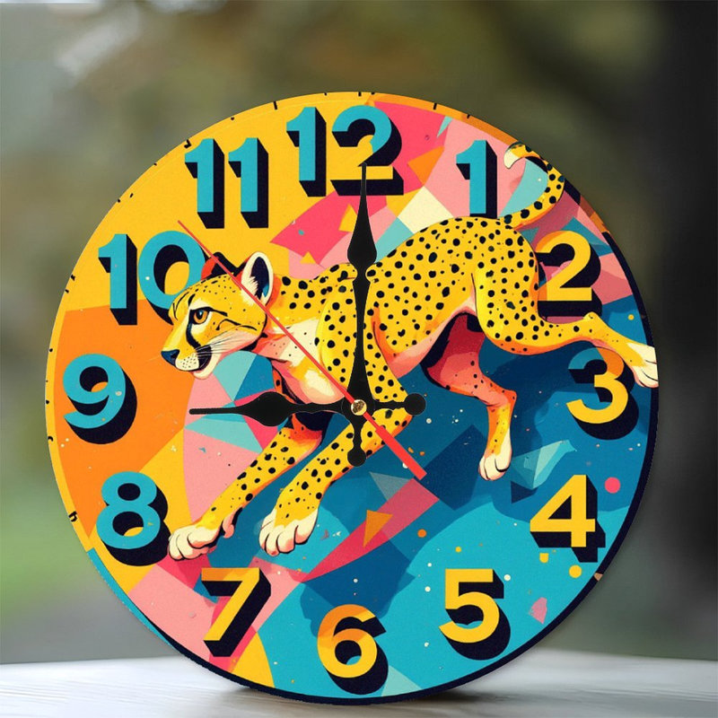 Horloge murale guépard 39 pi