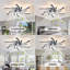 Ventilateur de plafond 30,7 po avec lumières, télécommande 3 températures de couleur, ventilateur à 6 vitesses-812561539